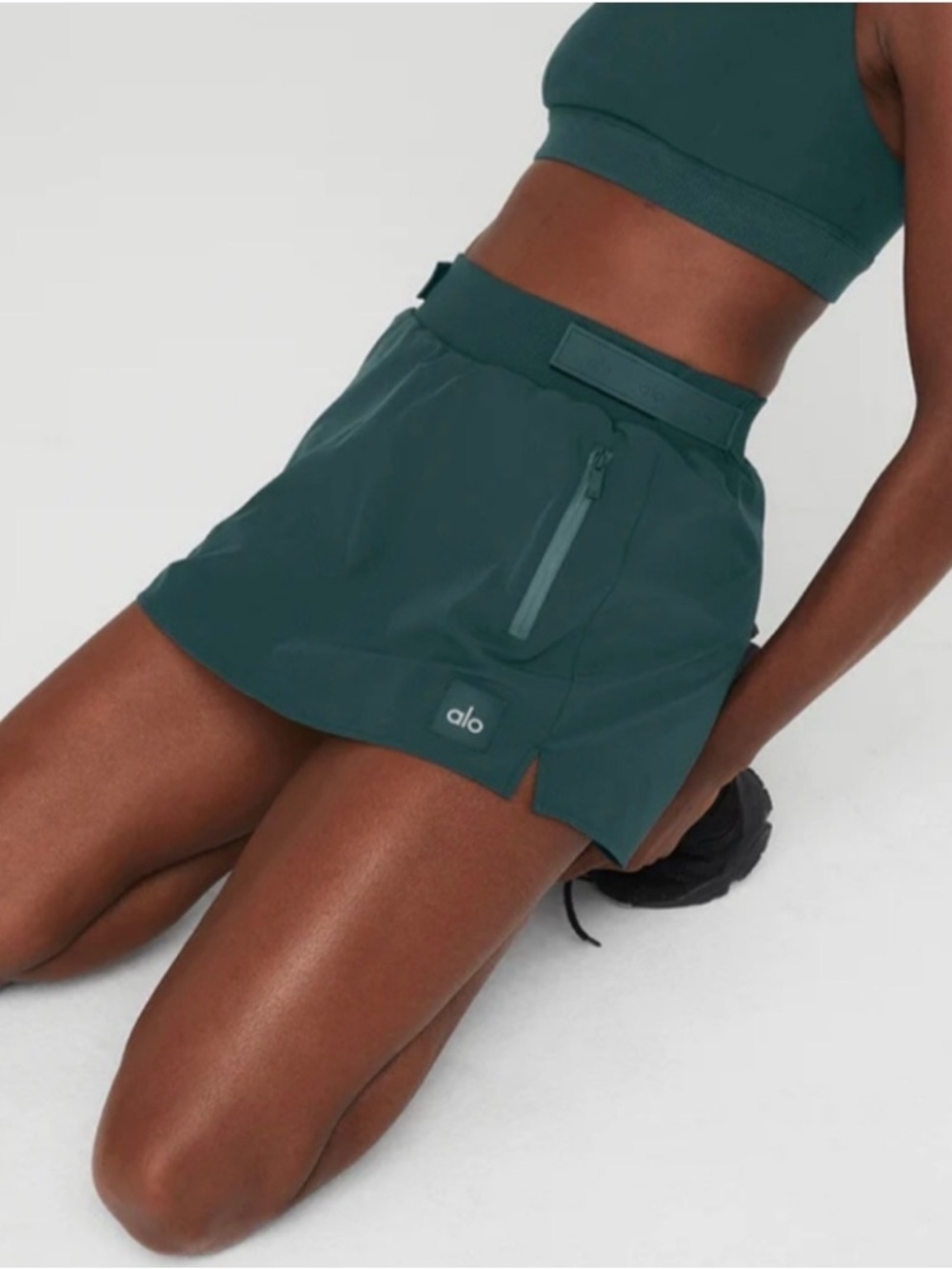 ALO Yoga Deep Teal Athletic Skort